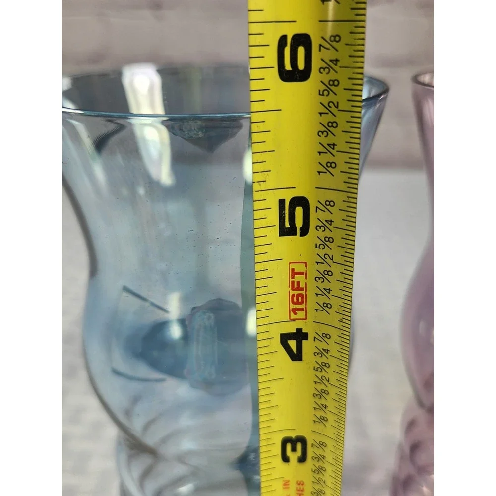 Rare Find! West Virginia Dunbar Iridescent Drinking Tumbler Glasses Set of 3